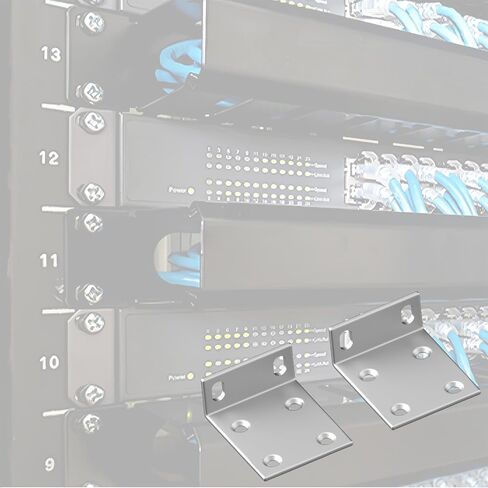 طقم حامل حامل متوافق مع محول Ubiquiti، حامل آذان حامل لجهاز Edge Switch Dream Machine UDM-Pro (فضي) in Kuwait
