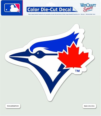 ملصق ملون من MLB Toronto Blue Jays مقاس 8 × 8 بوصة in Saudi Arabia