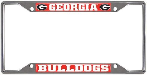 Georgia Bulldogs 4 Pc Carpet Floor Mats And Chrome Metal License Frame in Saudi Arabia