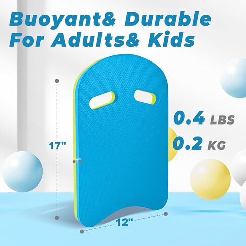 2026 Swimming Kickboard, 17x11.5 in Training Aid Board for Swimming and Exercise Training, U Design Kick Boards Easy to Grip, Durable EVA Safty Kickboard in Kuwait