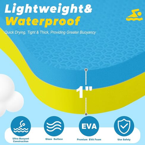 2026 Swimming Kickboard, 17x11.5 in Training Aid Board for Swimming and Exercise Training, U Design Kick Boards Easy to Grip, Durable EVA Safty Kickboard in Kuwait