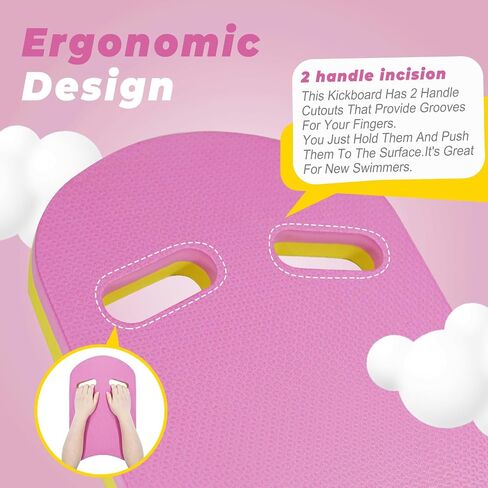 2026 Swimming Kickboard, 17x11.5 in Training Aid Board for Swimming and Exercise Training, U Design Kick Boards Easy to Grip, Durable EVA Safty Kickboard in Saudi Arabia