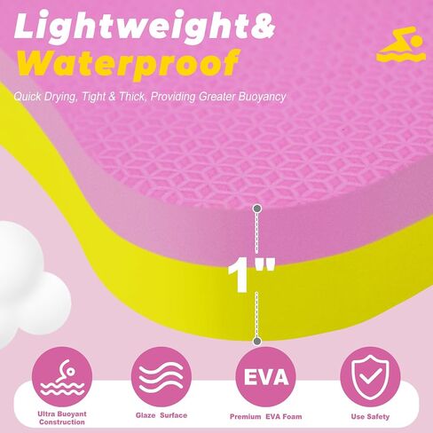 2026 Swimming Kickboard, 17x11.5 in Training Aid Board for Swimming and Exercise Training, U Design Kick Boards Easy to Grip, Durable EVA Safty Kickboard in Saudi Arabia