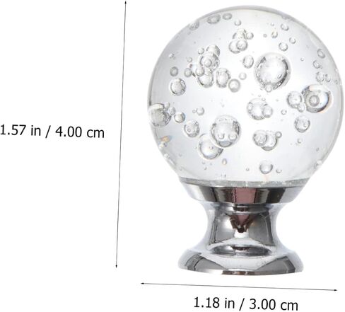 Crystal Knobs, 4pcs Glass Brass Doorknobs for Interior Door Knob Home Supplies Decorate in Saudi Arabia