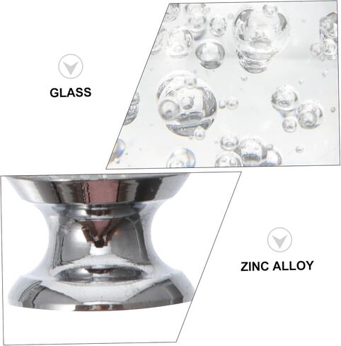 Crystal Knobs, 4pcs Glass Brass Doorknobs for Interior Door Knob Home Supplies Decorate in Saudi Arabia