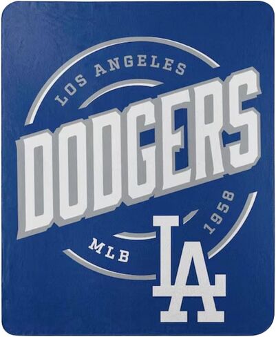 بطانية صوف من الصوف لحملة MLB مرخصة رسميًا من الشمال الغربي مقاس 50 بوصة × 60 بوصة (لوس أنجلوس دودجرز) in Saudi Arabia