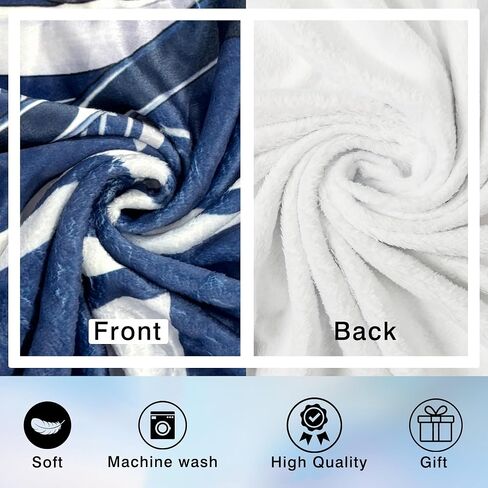 Football Style Football Throw Blanket Gift for Team Fans Soft Fleece Flannel Blanket 50"x60" in Saudi Arabia