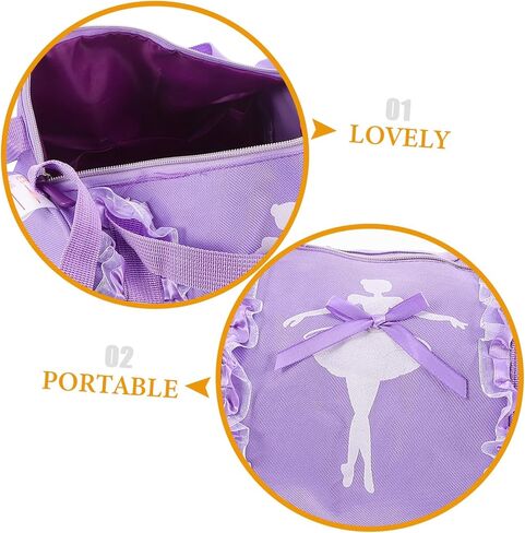 Gatuida Ballet Dance Bag for Portable Single Shoulder Handbag with Strap Lightweight for Dance Shoes and Clothing Storage Beautiful Design for Gymnastics and Ballet Activities in Saudi Arabia