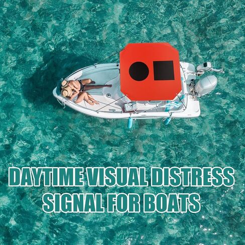 Distress Flag 36" Distress PVC Flag Enhanced Visibility Water Sports Safety Watercraft Accessory for Boating Hiking Fishing Kayaking Climbing Camping in Saudi Arabia