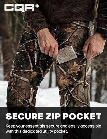 سروال شتوي سوفتشيل تكتيكي للرجال من CQR، سروال شحن مبطن بالصوف المقاوم للماء، سروال حراري للمشي لمسافات طويلة في الهواء الطلق in Kuwait