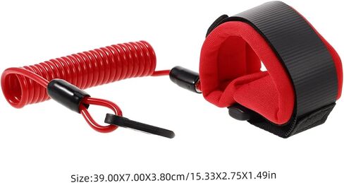 Boat Engine Lanyard Safety Cord Emergency Stop Harness for Motorboats Watercrafts Durable Wear Resistant Design User Friendly Activation for Enhanced Safety Water in Saudi Arabia