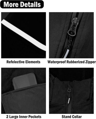 INBIKE Winter Cycling Jackets for Men Thermal Bike Jackets Windproof Cold Weather Hooded Jacket for Biking Running Hiking in Saudi Arabia