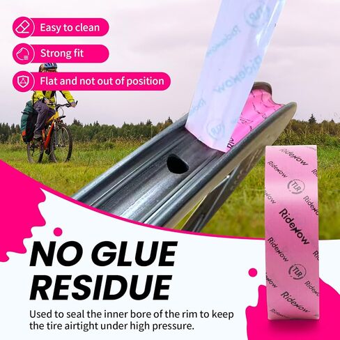 RideNow Tubeless Rim Tape 21/23/25/27/29/31mm Width x 10m Length, Bike Wheel Rim Tape Suitable for Tubeless MTB/Road/Gravel Bikes Wheel Carbon Tubeless Kit in Saudi Arabia