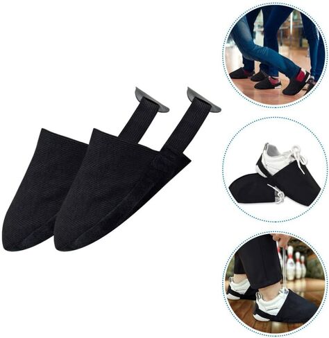 Bowling Shoe Covers Bowling Shoes Slider Bowling Accessories for Women Men Black in Kuwait