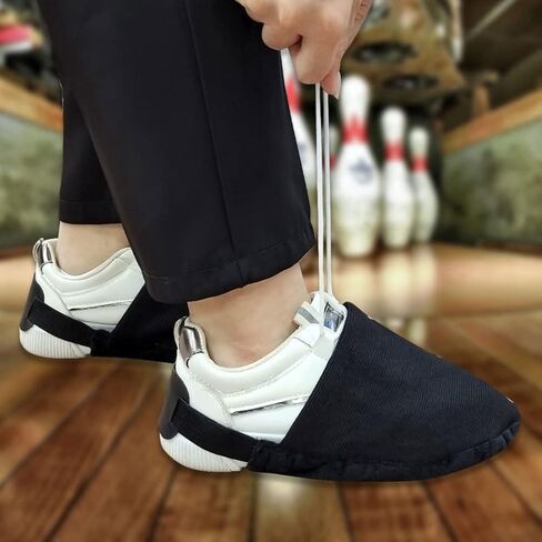 Bowling Shoe Covers Bowling Shoes Slider Bowling Accessories for Women Men Black in Kuwait