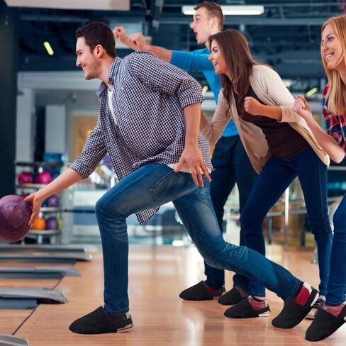 Bowling Shoe Covers Bowling Shoes Slider Bowling Accessories for Women Men Black in Kuwait