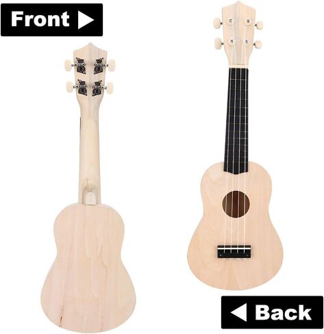مجموعة Ukelele DIY، اصنع القيثارة الخشبية الخاصة بك مقاس 21 بوصة و4 أوتار للأطفال المبتدئين in Kuwait