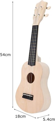 مجموعة Ukelele DIY، اصنع القيثارة الخشبية الخاصة بك مقاس 21 بوصة و4 أوتار للأطفال المبتدئين in Kuwait