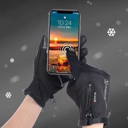 for Bike Gloves Winter Thermal Windproof Warm Full Finger Cycling Glove Gloves for Men Wo in Saudi Arabia