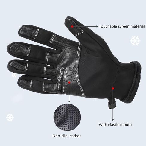 for Bike Gloves Winter Thermal Windproof Warm Full Finger Cycling Glove Gloves for Men Wo in Saudi Arabia
