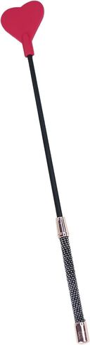 18 inch Riding Crop with Pink Heart-Shaped Slapper Anti-Slip Metal Handle for Equestrian Horses in Saudi Arabia