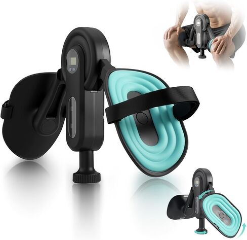 Thigh Trainer Kegel Exerciser for Men, Pelvic Floor Exercise Devices with Leg Straps, 360°Inner Thigh Exerciser, Adjustable Resistance 0-135 Lbs & Smart Display (Time/Cal/Rep/Count) in Kuwait