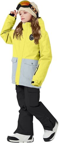 Snow Suit For Kids Girls Boys Two Piece Snowsuit Waterproof Windrpoof Ski Suits Jacket Snow Pants Set Winter Clothes in Saudi Arabia