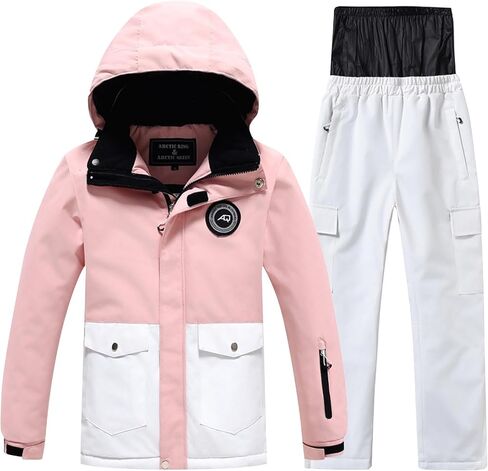 Snow Suit For Kids Girls Boys Two Piece Snowsuit Waterproof Windrpoof Ski Suits Jacket Snow Pants Set Winter Clothes in Saudi Arabia