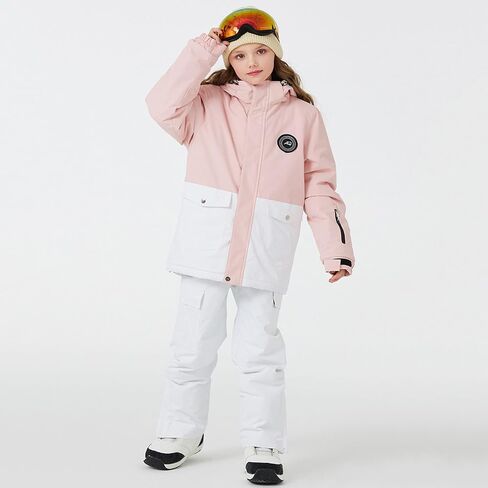 Snow Suit For Kids Girls Boys Two Piece Snowsuit Waterproof Windrpoof Ski Suits Jacket Snow Pants Set Winter Clothes in Saudi Arabia