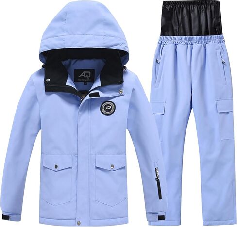 Snow Suit For Kids Girls Boys Two Piece Snowsuit Waterproof Windrpoof Ski Suits Jacket Snow Pants Set Winter Clothes in Saudi Arabia