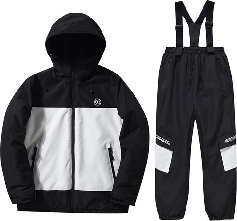 بدلة ثلج للأطفال - طقم سترات وسراويل تزلج للأولاد والبنات مكونة من قطعتين من الألوان المقاومة للماء على الجليد 3-14T in Kuwait