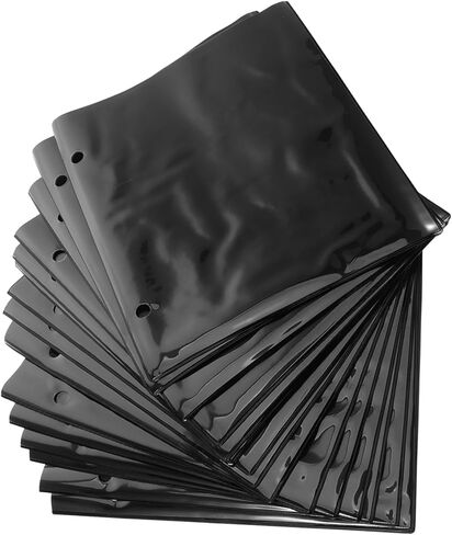 TOYANDONA 20pcs PVC Music Flip Folder Pages for Flute Clarinet and Trumpet Double-Sided Storage for Sheet Music and Marching Band Use in Saudi Arabia