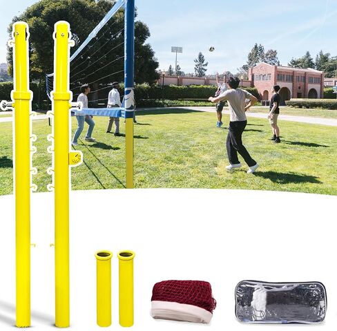 Volleyball Poles, Badminton and Post,8ft Professional Standard Poles,6 Adjustable Heights in Saudi Arabia