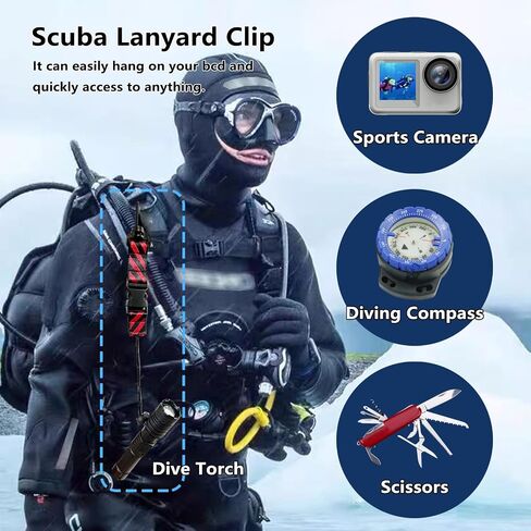 Scuba Lanyard Clip,Scuba Fin Holder & Mask Clip, Diving, Snorkeling, Fishing Gear Accessories. in Saudi Arabia