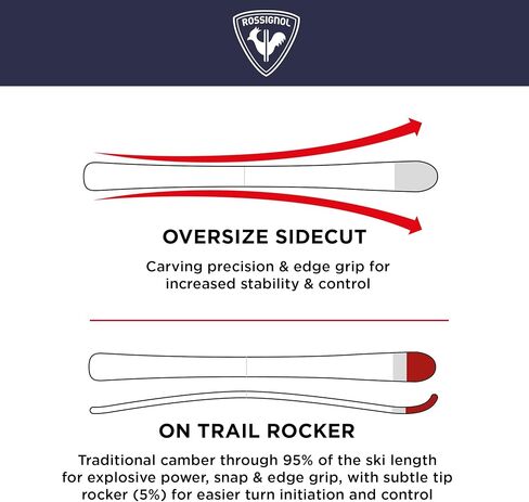 Rossignol Sender Soul Pro Xpress - Alpine Snow Skis for Men - Downhill Skis in Saudi Arabia