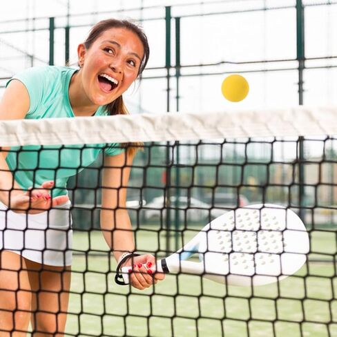 BESTonZON 4Pcs High Elastic Training Balls Rubber Bounce Squash Hollow Core Mini Size 2 17 Inch Yellow Sports Reaction Balls for Skill and Speed Practice in Saudi Arabia