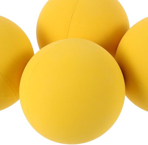 BESTonZON 4Pcs High Elastic Training Balls Rubber Bounce Squash Hollow Core Mini Size 2 17 Inch Yellow Sports Reaction Balls for Skill and Speed Practice in Saudi Arabia