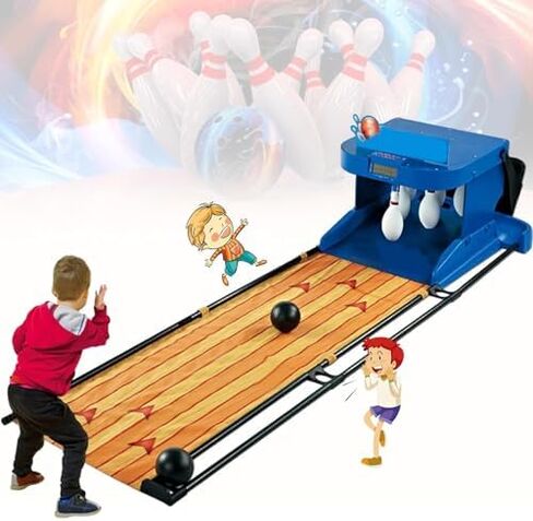 Indoor Bowling Arcade Game Console with LED Scoreboard, Automatic Reset, Lighting & Sound Effects - Fun for Kids & Adults, 3.5m/11ft Bowling Alley Experience in Saudi Arabia