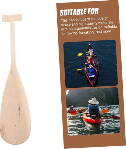 's Paddle Wood Trim Hand Decor Boat Oars Wooden Wood Oar Canoes Paddle Ornament Wooden Boat Oar Unisex Boats Paddle Canoes Paddle for Performance Toy Vintage in Saudi Arabia