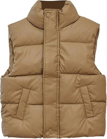 Weighted Vest For Kids Puffer Sleeveless Lightweight Down Jackets Button Down Winter Puffer Quilted Vest Casual Jacket in Saudi Arabia