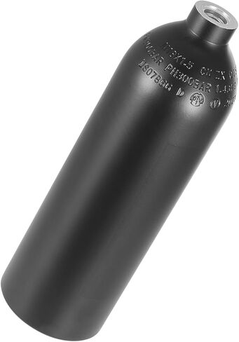 VEVOR Scuba Tank, 1L Portable Diving Tank, Diving Oxygen Cylinder Support 15-20 Minutes Underwater Breathing, 98.43 ft Diving Depth, Refillable Snorkel Air Tank Kit for Underwater Exploration Rescue in Kuwait