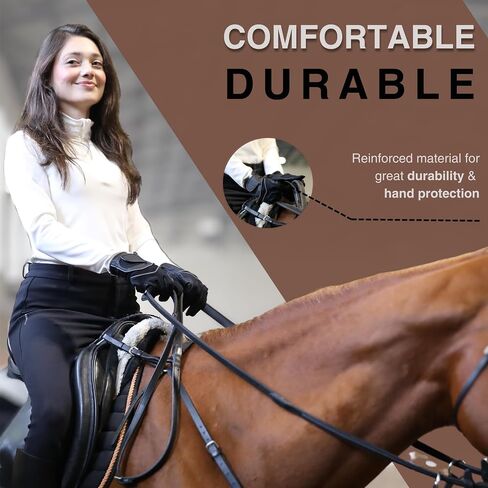 Riding Gloves Equestrian Women, Equestrian Gloves for Horseback Riding, Horse Riding Gloves for Equestrian Girls, Equestrian Show, Black Womens Glove, for Women Men, Winter Horse Riding Gear in Saudi Arabia