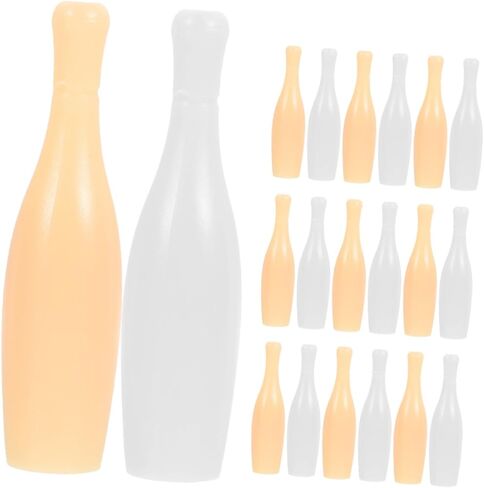 Kisangel 20pcs Miniature Bowling Pins Set Compact Tabletop Bowling Game for Adults for Indoor Fun Classroom Activities and Skill Development in Saudi Arabia