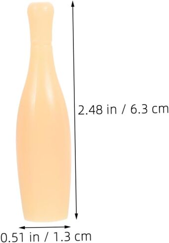 Kisangel 20pcs Miniature Bowling Pins Set Compact Tabletop Bowling Game for Adults for Indoor Fun Classroom Activities and Skill Development in Saudi Arabia