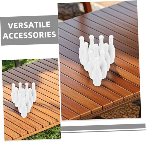 Kisangel 20pcs Miniature Bowling Pins Set Compact Tabletop Bowling Game for Adults for Indoor Fun Classroom Activities and Skill Development in Saudi Arabia