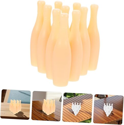 Kisangel 20pcs Miniature Bowling Pins Set Compact Tabletop Bowling Game for Adults for Indoor Fun Classroom Activities and Skill Development in Saudi Arabia