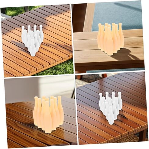 Kisangel 20pcs Miniature Bowling Pins Set Compact Tabletop Bowling Game for Adults for Indoor Fun Classroom Activities and Skill Development in Saudi Arabia