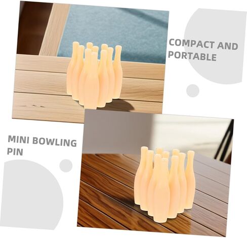 Kisangel 20pcs Miniature Bowling Pins Set Compact Tabletop Bowling Game for Adults for Indoor Fun Classroom Activities and Skill Development in Saudi Arabia