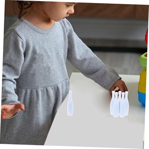 30Pcs Mini Bowling Pin Portable Bowling Game for Indoor Fun Bowling Accessories for Creative Present for Family and Friends Skill Interactive Play in Saudi Arabia