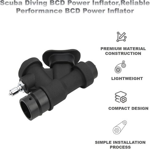 Diving BCD Power Inflator,Reliable Performance BCD Power Inflator,Exquisite Workmanship Comfortable Hand Feel BCD Power Inflator,for Standard 1 Inch Hose in Saudi Arabia